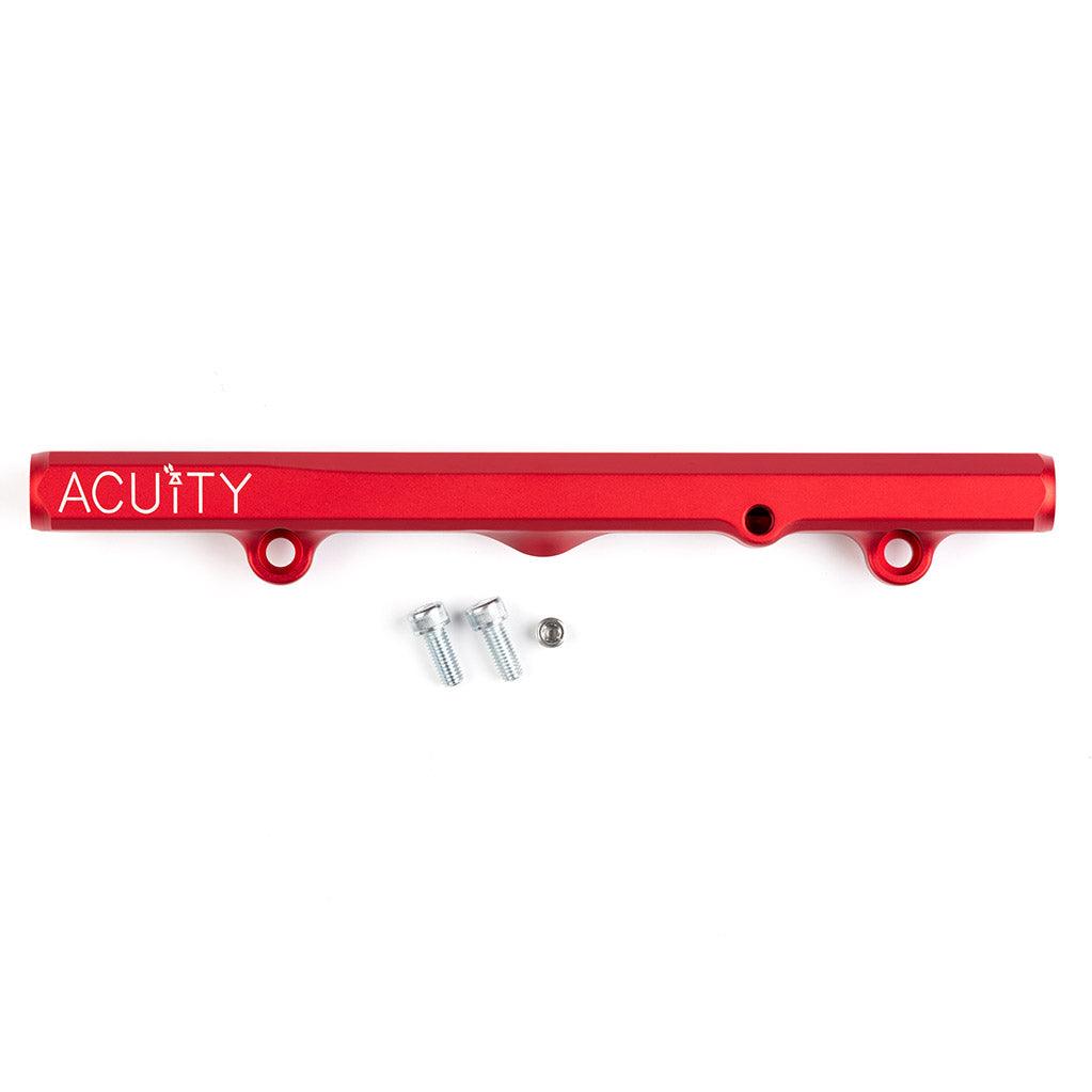 K-Series Fuel Rail in Satin Red Finish - Saikospeed