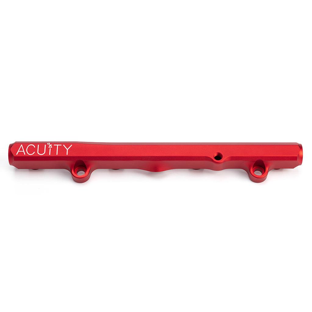 K-Series Fuel Rail in Satin Red Finish - Saikospeed