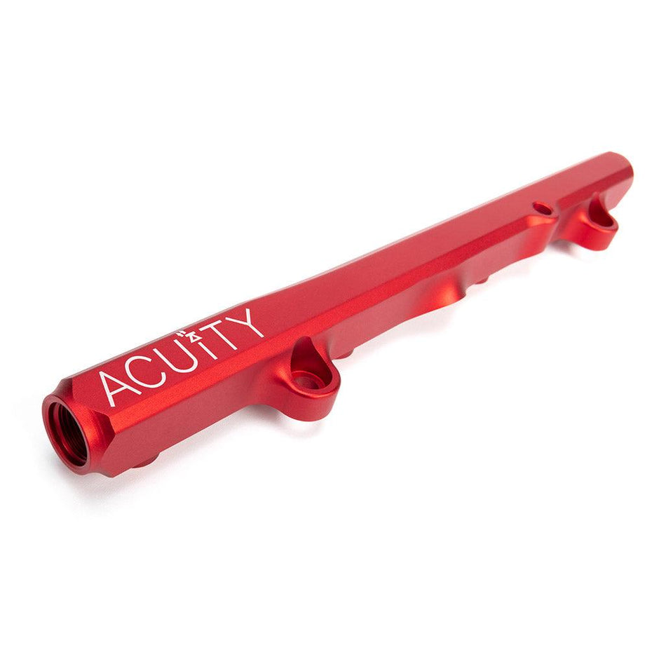 K-Series Fuel Rail in Satin Red Finish - Saikospeed