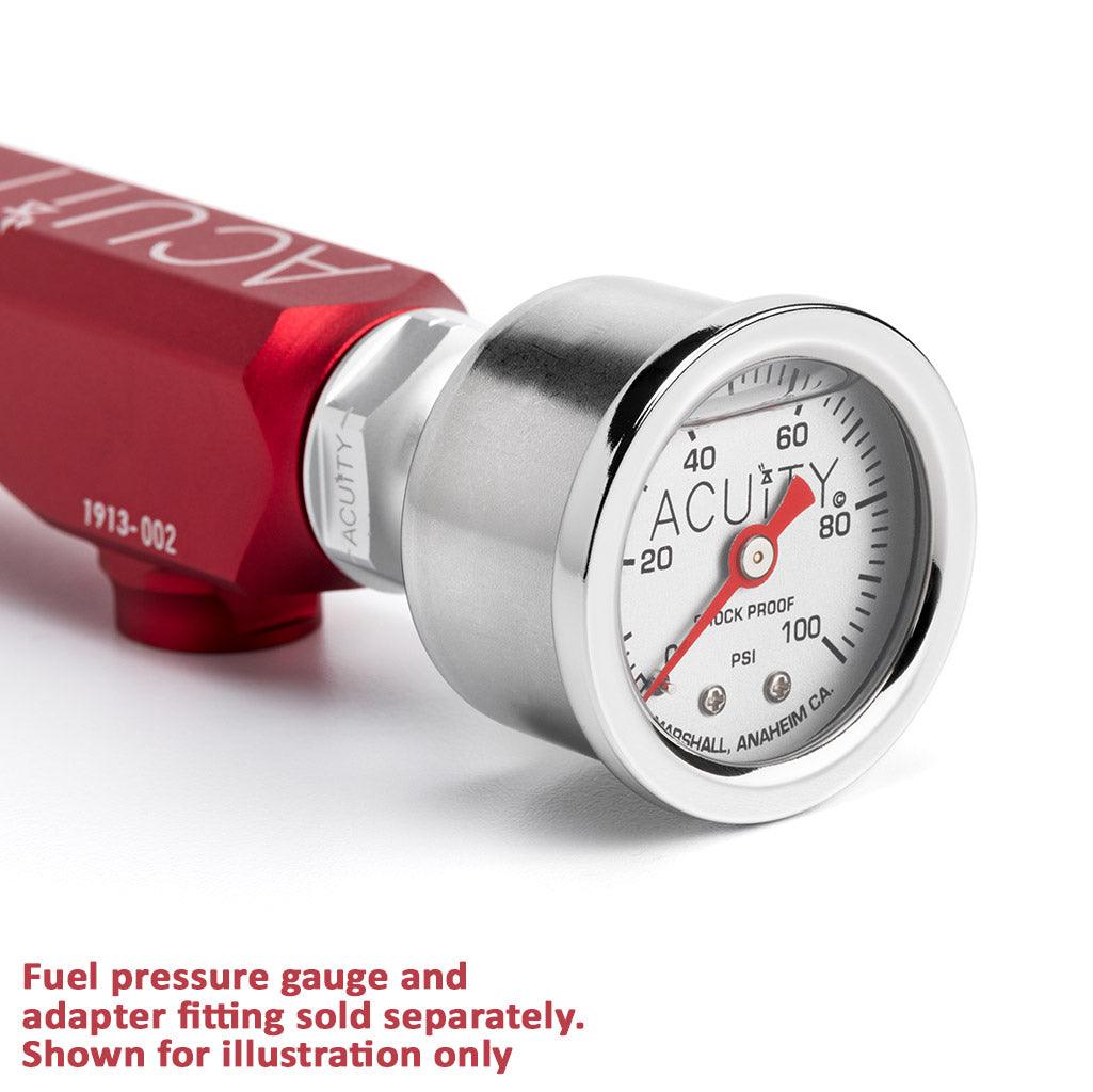 K-Series Fuel Rail in Satin Red Finish - Saikospeed